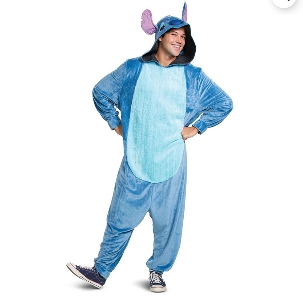 New Lilo & Stitch Stitch Ultra Soft Minky Halloween Costume for Adults M (32/34)